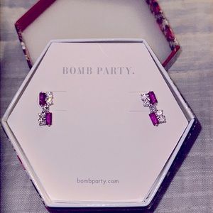 BP july ruby earrings